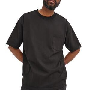 MATE the Label Men’s Organic Heavyweight Cotton Relaxed Tee Black S NWT $78